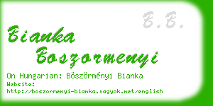 bianka boszormenyi business card